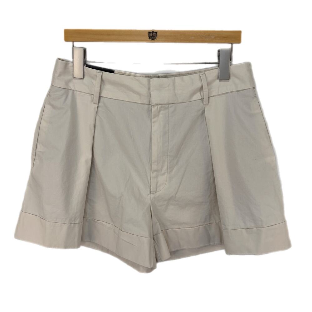 Banana Republic Khaki Pleat Front Cuff Shorts NWT - Women's Size 12